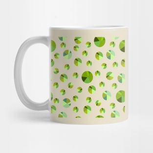 Green abstract balls pattern design Mug